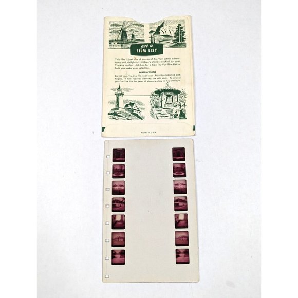 Vintage Tru Vue‎ Tru-Vue Film Card Mount Vernon Virginia George Washington 324 - Picture 2 of 3